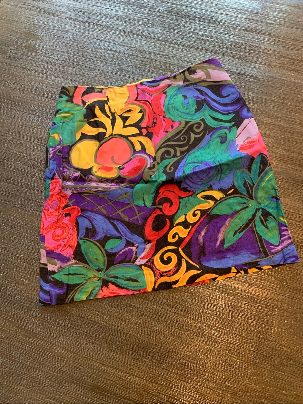 Vintage Pelican Cove Mini Skort with Bold Floral Print